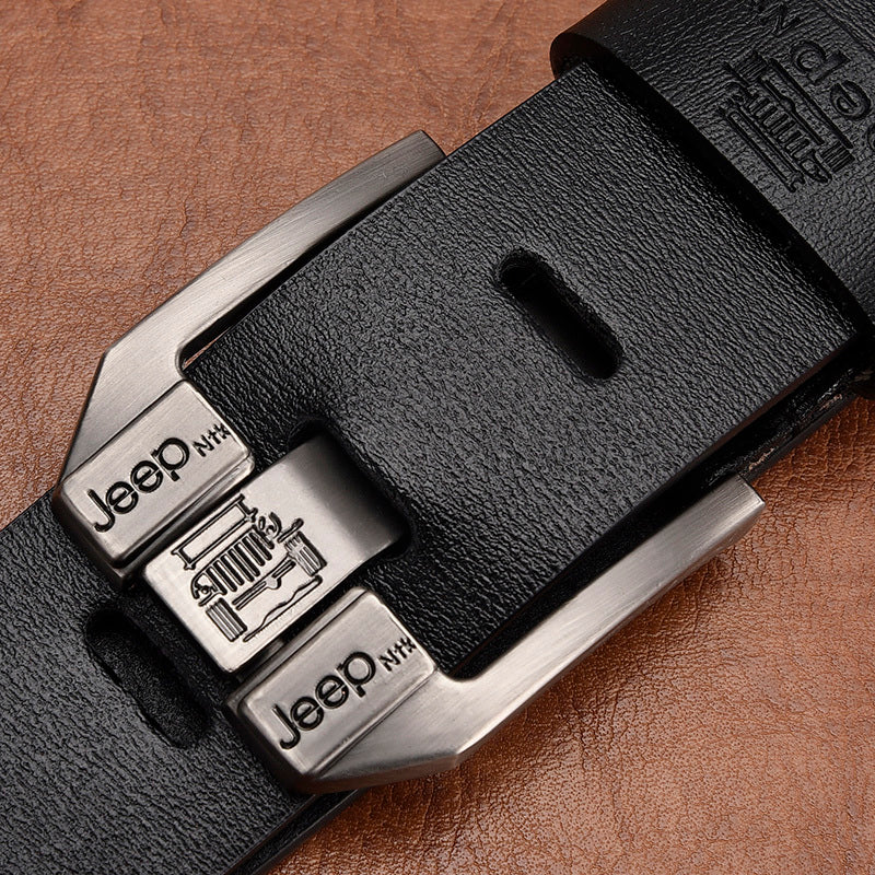 Men's leather pin buckle casual belt - Many Styles