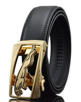 Men's Automatic Buckle Leather Belts