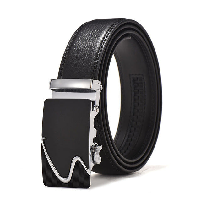 Men's automatic buckle belt