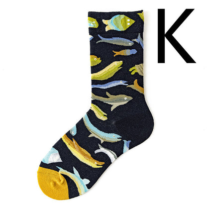 Fun Men's Retro Cotton Socks