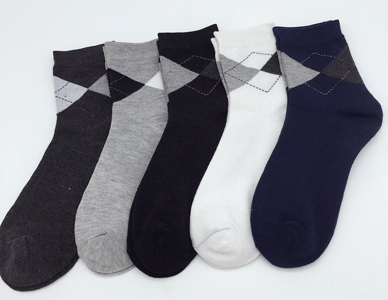 Box Set of 5 Men's Cotton Designer Socks