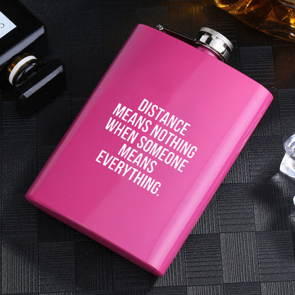 Metal stainless steel hip flask