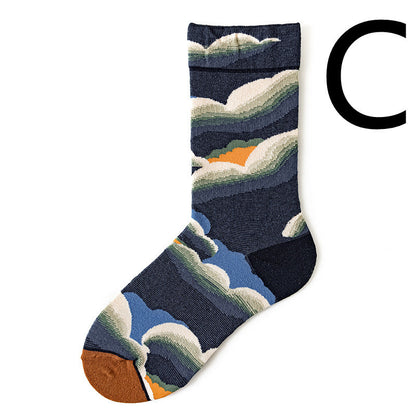 Fun Men's Retro Cotton Socks