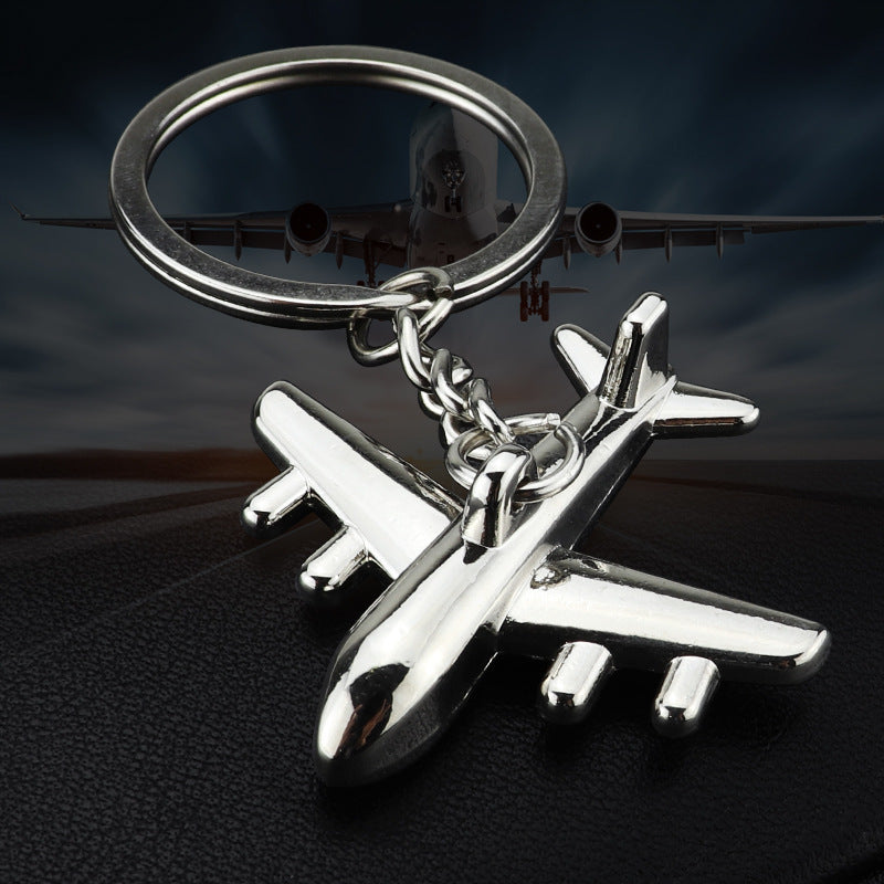 Unisex Airplane Pilot Keyring Pendant