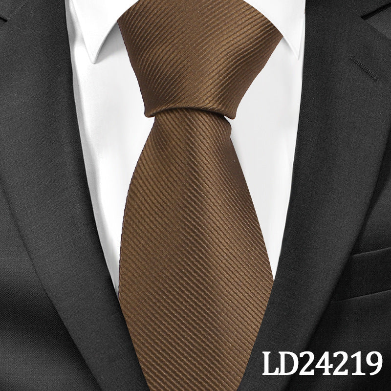 Pinstripe Classic Plain Polyester Tie