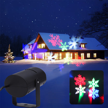 Christmas Pattern LED Laser Projector Colourful Rotating Projector