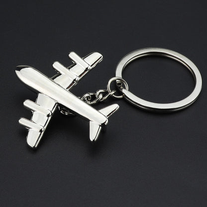 Unisex Airplane Pilot Keyring Pendant