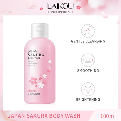 Japanese Cherry Blossoms Shower Gel 100ml.  Moisturizing And Nourishing