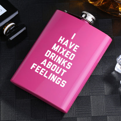 Metal stainless steel hip flask