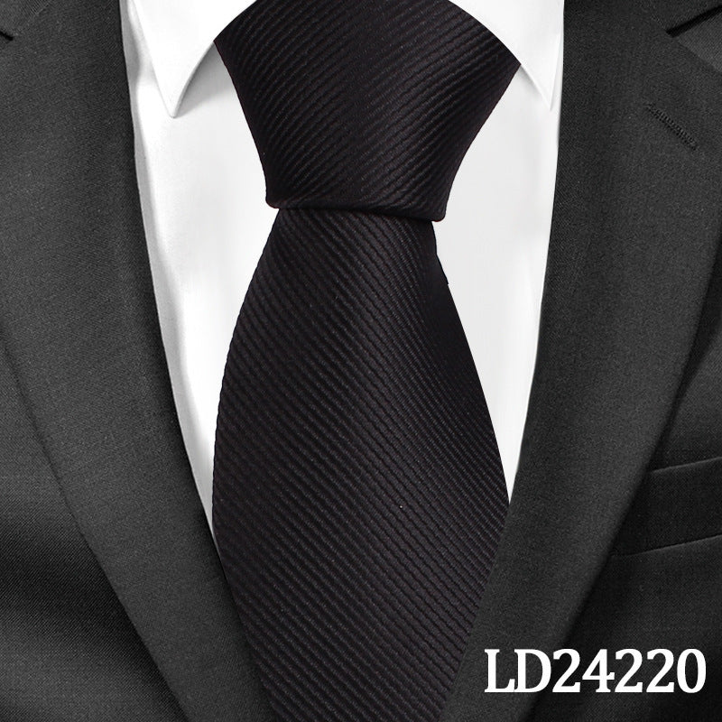 Pinstripe Classic Plain Polyester Tie