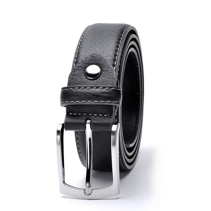 Men's Casual Pattern Faux Leather Pin Buckle Belt