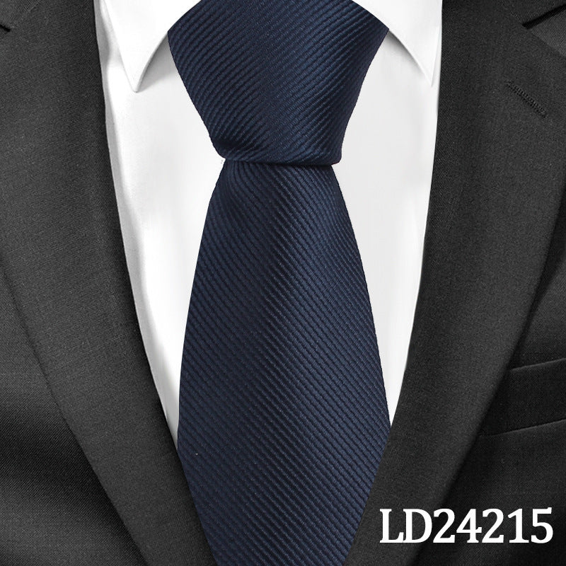 Pinstripe Classic Plain Polyester Tie