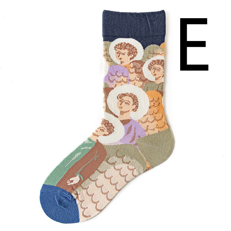 Fun Men's Retro Cotton Socks