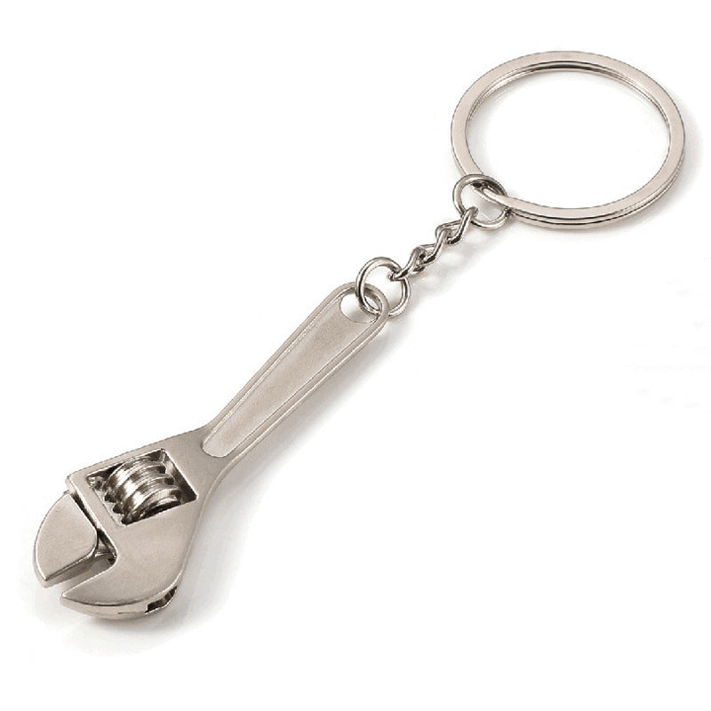 Metal Spanner Keyring Pendant