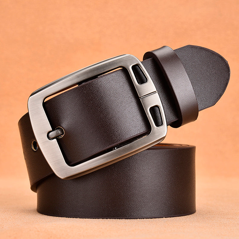 Men's leather pin buckle casual belt - Many Styles