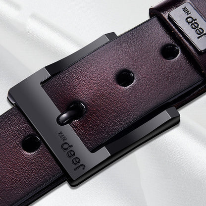 Men's leather pin buckle casual belt - Many Styles