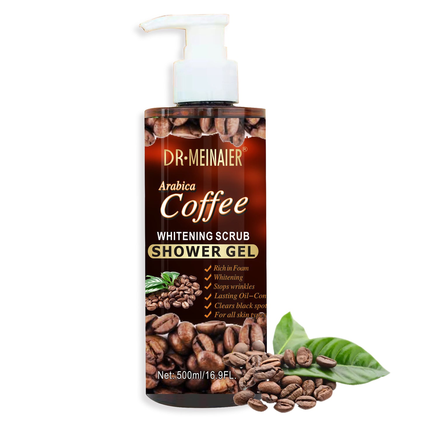 Brightening And Moisturizing Coffee Frosted Shower Gel