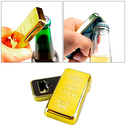 Gold Bar Beer Bottle Opener