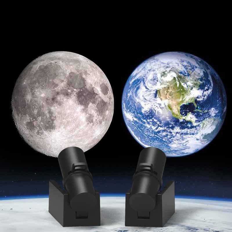 Star Projector 2 In 1 Earth Moon Projection Lamp Galaxy Light