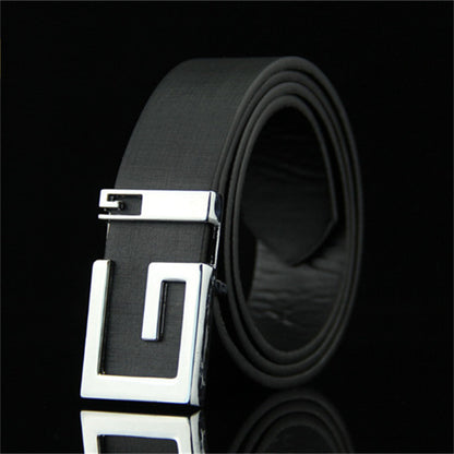 Men's & Women's Fashionable And Simple Smooth Buckle Belts