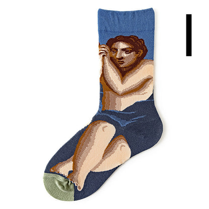 Fun Men's Retro Cotton Socks