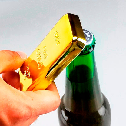 Gold Bar Beer Bottle Opener