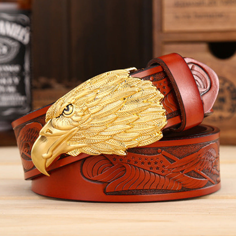 Men's Fashion Eagle Leather Belt