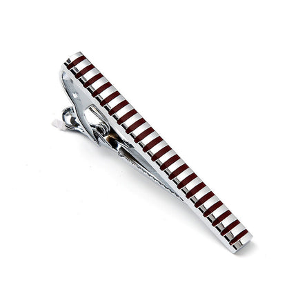 Men's Enamel Lattice Tie Clips