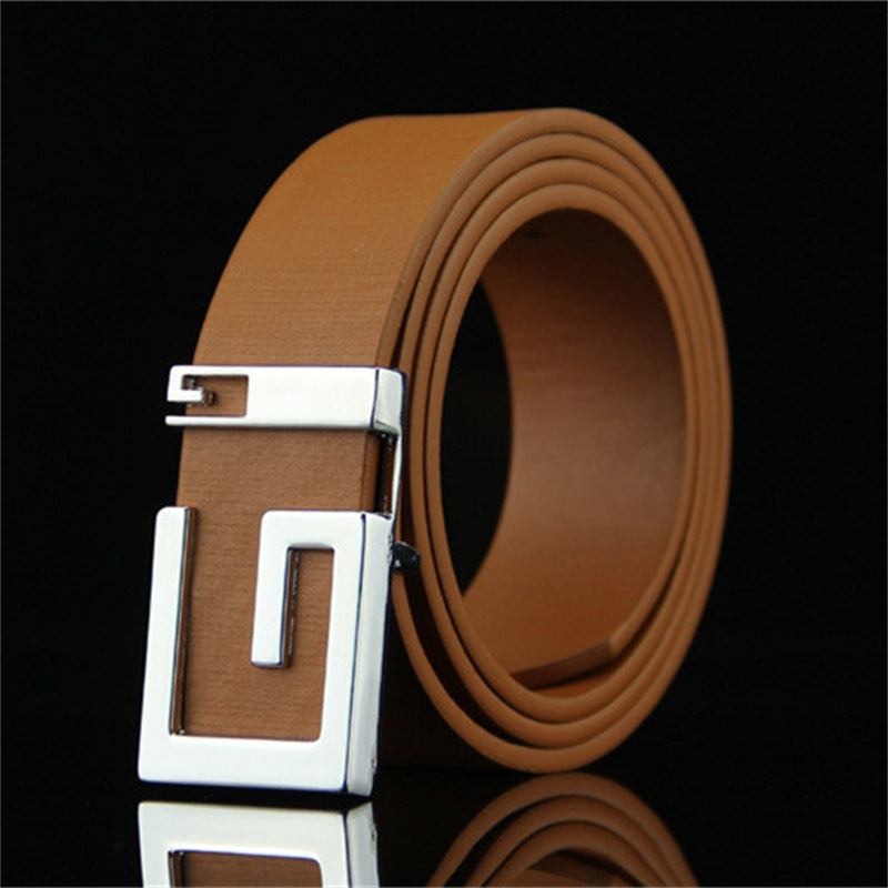 Men's & Women's Fashionable And Simple Smooth Buckle Belts